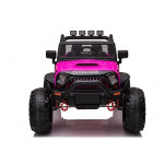 Elektrické autíčko - Jeep JC666 - nelakované - tmavo ružové